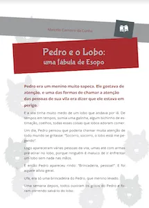 Pedro e o Lobo: uma fábula de Esopo