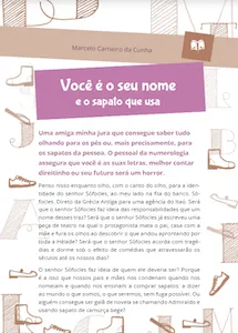 Você é o seu nome e o sapato que usa