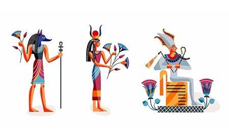 Em diversas culturas, como a egípcia e a mesopotâmica, a música era muito presente como elemento religioso. No Egito antigo, por exemplo, acreditava-se que a música era uma forma de arte inventada pelos deuses para civilizar o mundo. Nesse período, eram usados diversos instrumentos, como harpas, flautas e percussão.